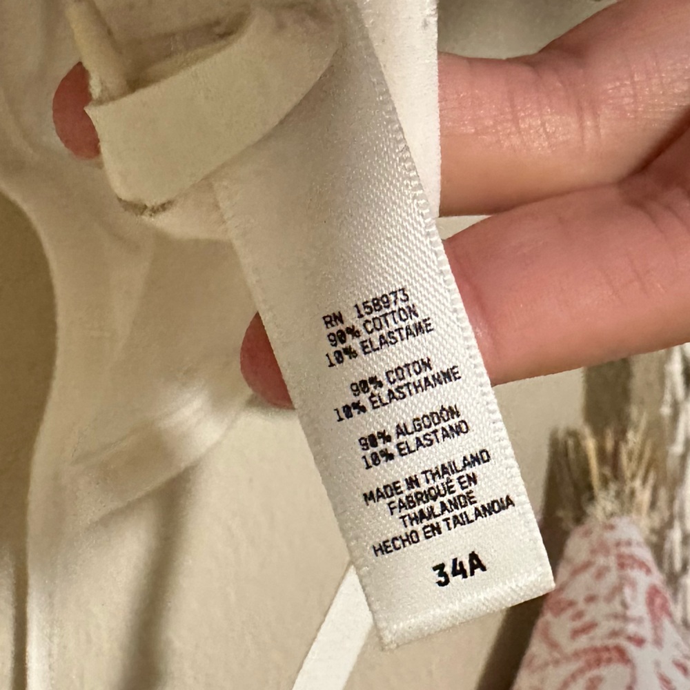 SKIMS Cotton Logo Underwire Demi - in Marble -Size 34A NWT - Picture 5 of 5